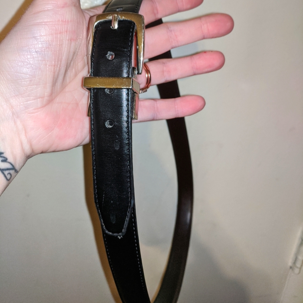 Chaps Leather Belt Sz XL (34-36)